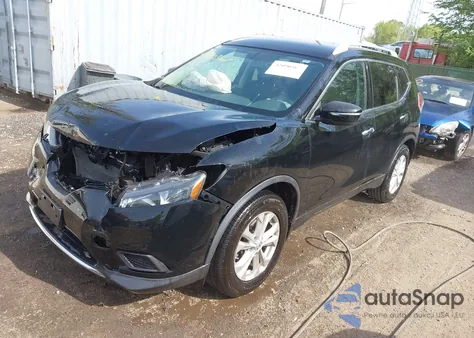 2014 Nissan Rogue Sv из США, поврежденный, VIN 5N1AT2MK9EC760660